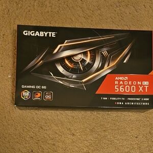 GIGABYTE Radeon RX 5600 XT Graphics Card - Black and Orange